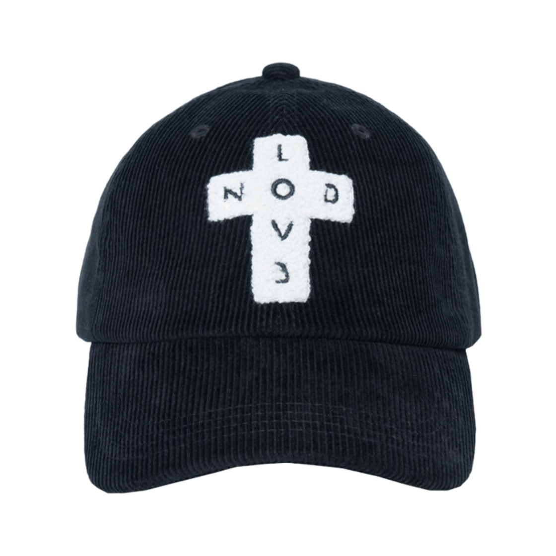 노드 코듀로이 러브노드 크로스 볼 캡 블랙(NOD Corduroy LoveNOD Cross Ball cap Black)