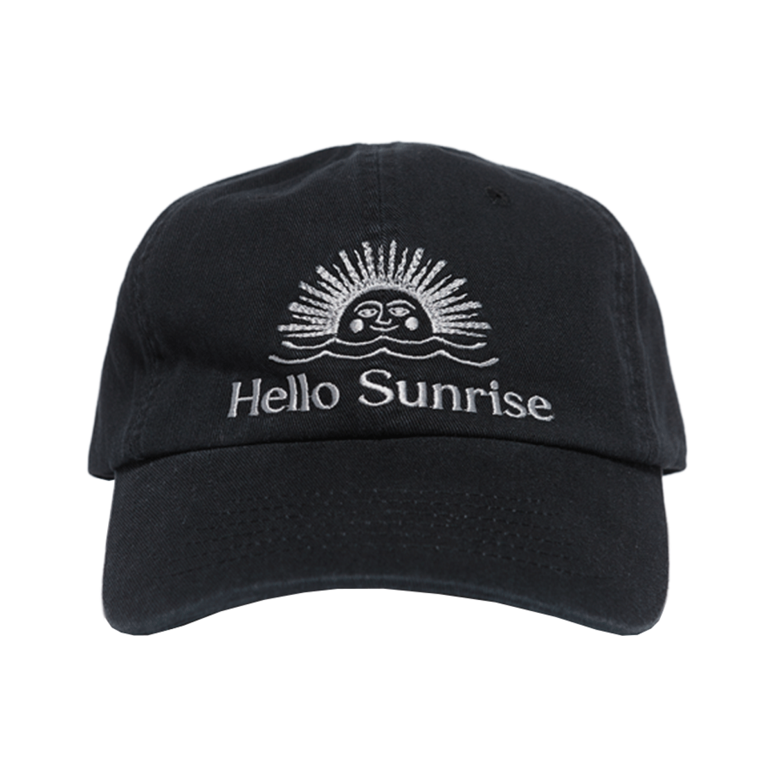 헬로선라이즈 워시드 오지 로고 볼캡 블랙(Hello Sunrise Washed OG Logo Ball Cap Black)
