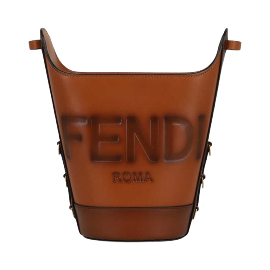 8BT348AC9LF0QVK Fendi Bucket Shoulder Bag Brown
