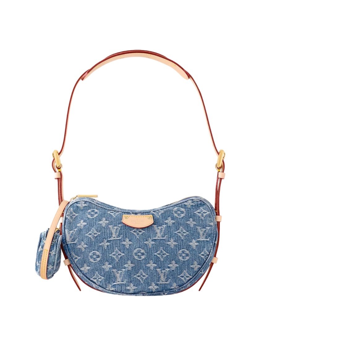 루이비통 크로와상 MM 모노그램 데님 블루(Louis Vuitton Croissant MM Monogram Denim Blue) - 1