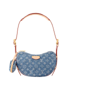 Louis Vuitton Croissant MM Monogram Denim Blue
