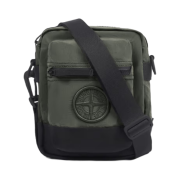 Stone Island 9200908 Nylon Metal in Econyl Pouch Bag with Pockets and Zipper Musk Green - 25SS