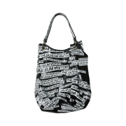 The Museum Visitor Logo Printed Totebag Black - 23PS
