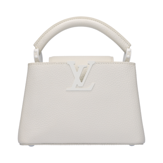 IT4SI5MTU6WN [A등급] Louis Vuitton Vintage Capucines Mini East-West MM Leather White