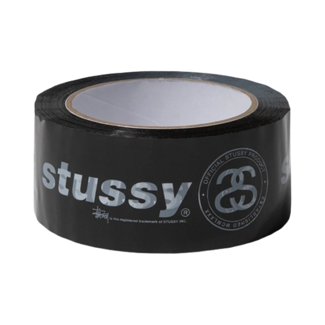 138676 Stussy Italic Link Packing Tape Black