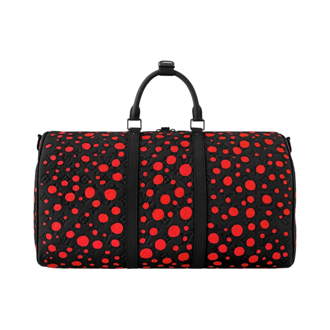 루이비통 x 야요이 쿠사마 키폴 50 블랙 레드(Louis Vuitton x YK Keepall 50 Black Red) - 3