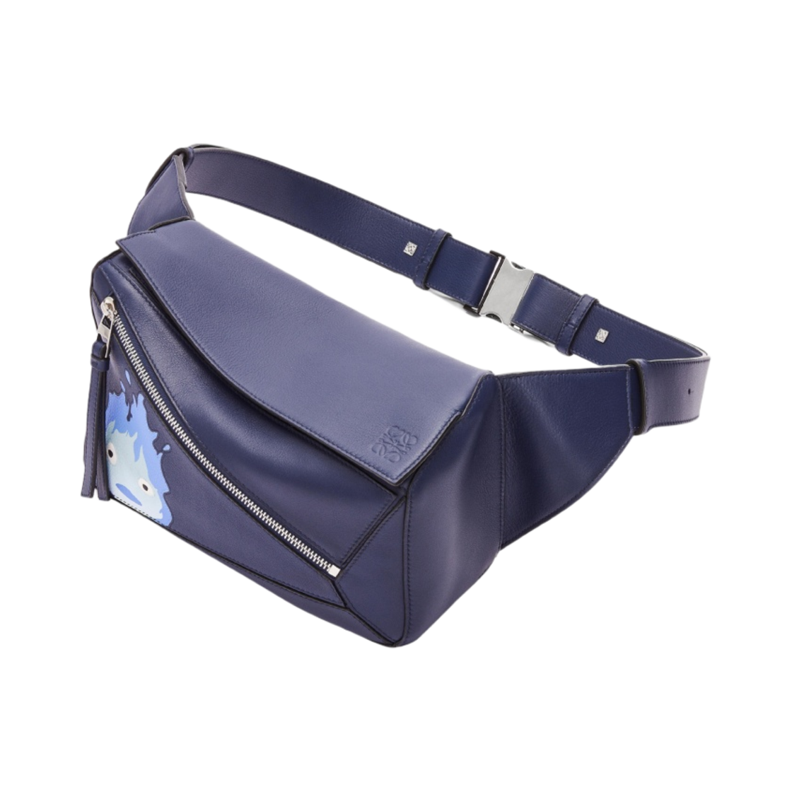 로에베 x 하울의 움직이는 성 캘시퍼 스몰 퍼즐 범백 클래식 카프스킨 마린(Loewe x Howl's Moving Castle Calcifer Small Puzzle Bumbag in Classic Calfskin Marine) - 2