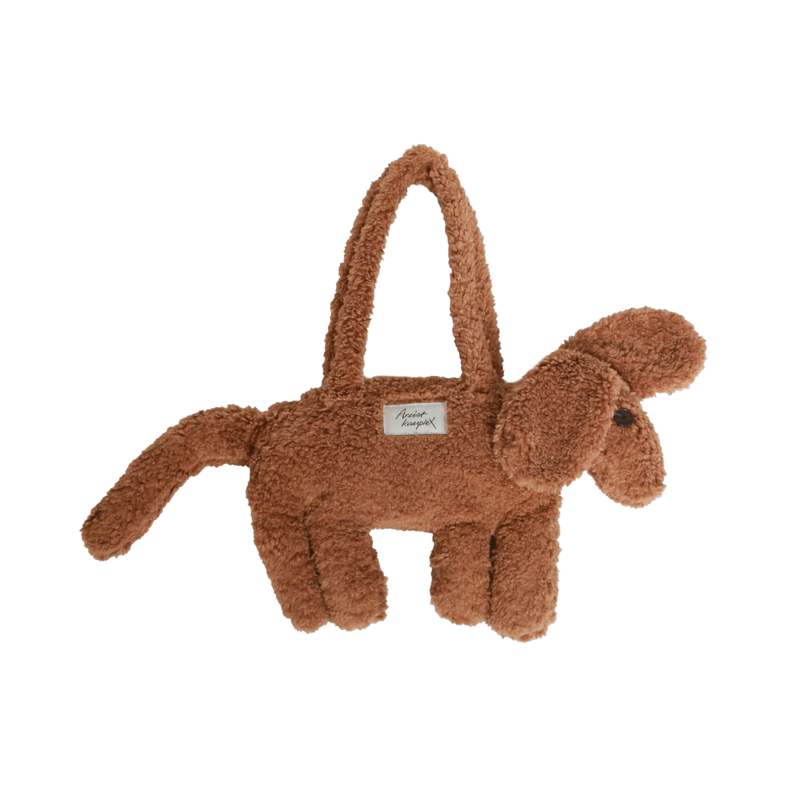 CU24RAC31-BROS Artist Komplex Brownee Dog Shoulder Bag Brown