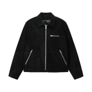Stussy 8 Ball Suede Bing Jacket Black