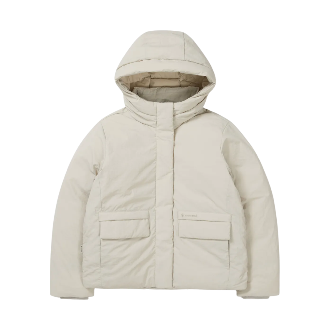 S24WWGDJ11 (W) Snow Peak City Camper Hood Heavy Down Jacket Light Beige