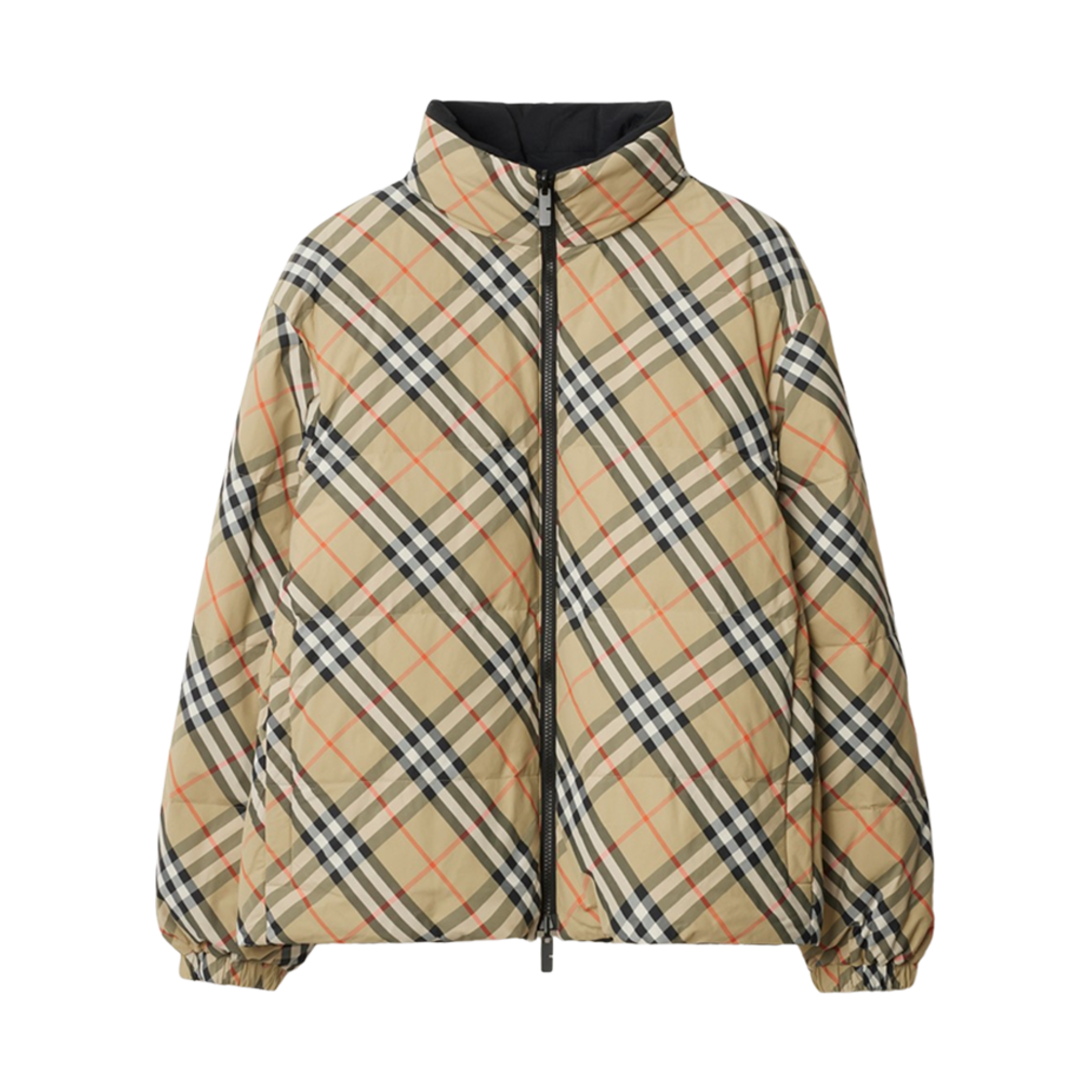 버버리 리버시블 체크 나일론 스노우든 퍼퍼 자켓 샌드(Burberry Reversible Check Nylon Snowdon Puffer Jacket Sand)