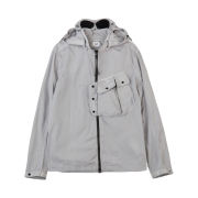 C.P. Company Chrome-R Fabric Hooded Overshirt Griffin Grey - 22SS