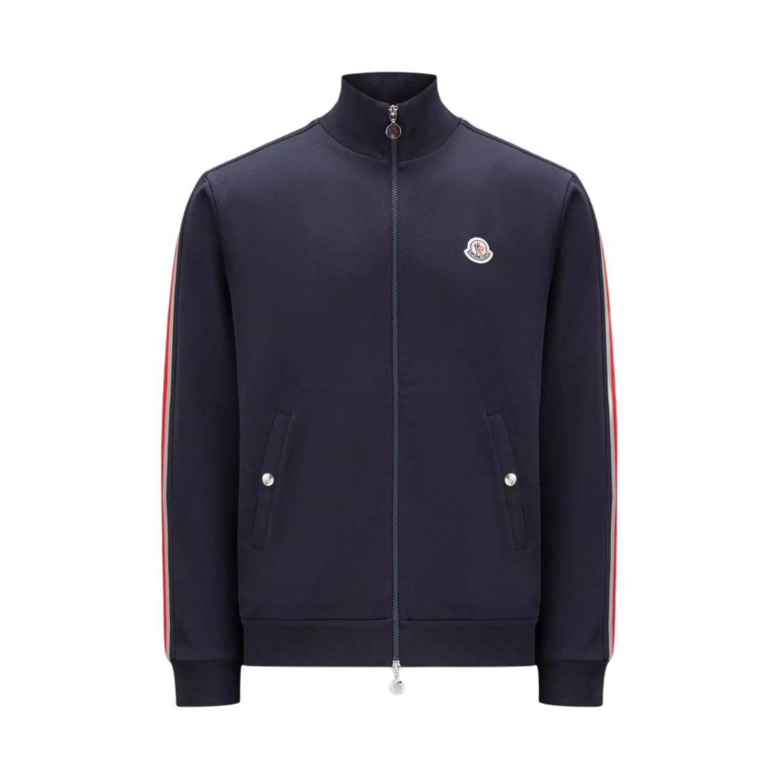 몽클레르 트라이컬러 집업 스웨트셔츠 네이비 블루 - 23SS(Moncler Tricolor Zip-Up Sweatshirt Navy Blue - 23SS) - 1