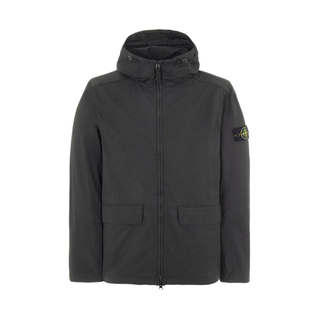 스톤 아일랜드 40833 나일론 코튼 바타비아 가먼트 다이드 후드 자켓 다크 그레이 - 22SS(Stone Island 40833 Nylon Cotton Batavia Garment Dyed Hooded Jacket Dark Grey - 22SS) - 1