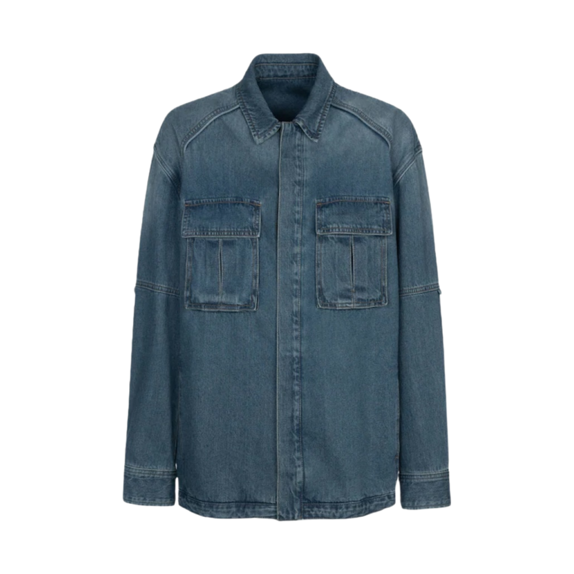 준지 아웃 포켓 데님 자켓 블루 - 22SS