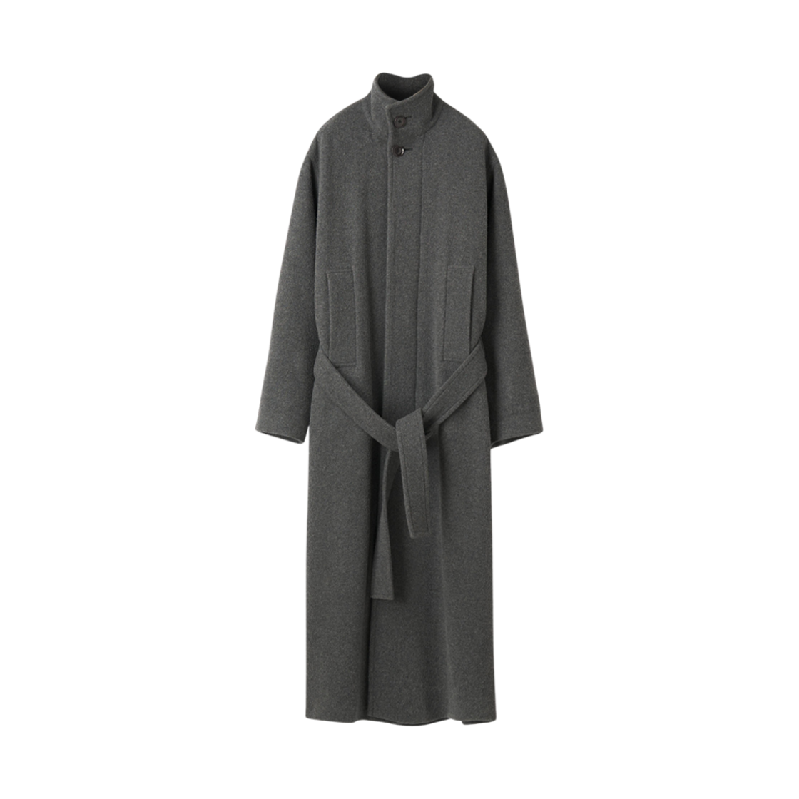 (W) 르메르 베스로브 코트 헤더 그레이((W) Lemaire Bathrobe Coat Heather Grey)