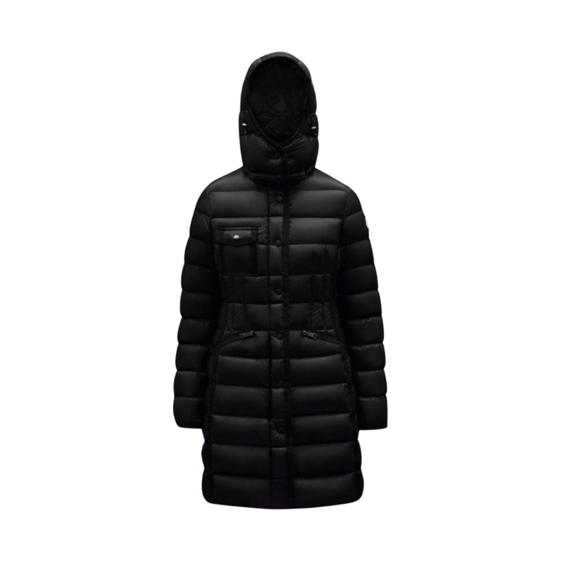 (W) 몽클레르 헤르민 롱 다운 자켓 블랙 - 22FW((W) Moncler Hermine Long Down Jacket Black - 22FW) - 1