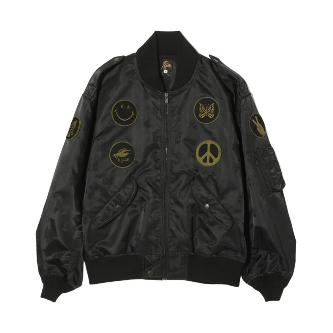 QV131B Needles L2-B Jacket Papillon JQ. Sateen Black