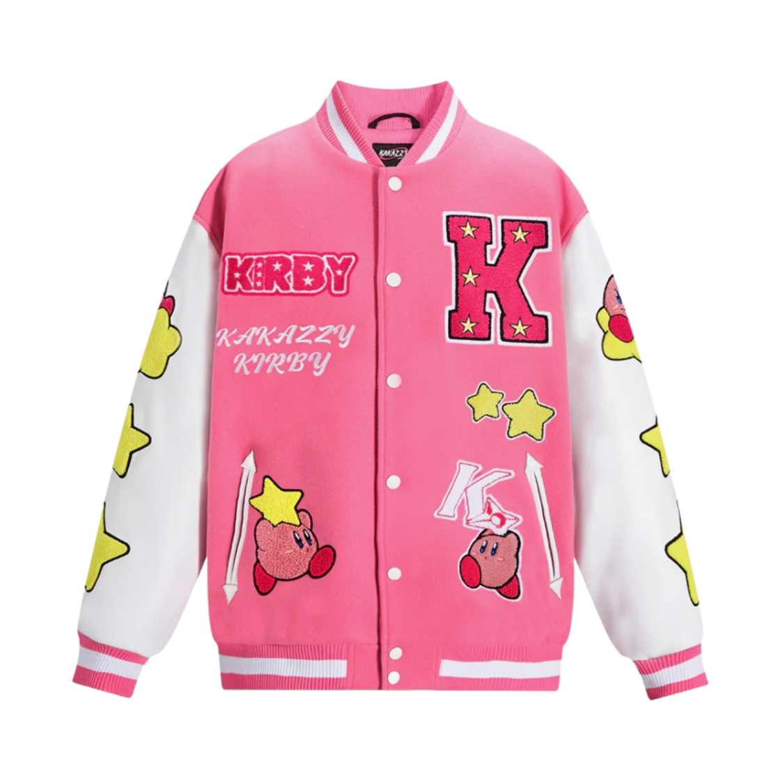 - Kakazzy Varsity Jacket Kriby Pink