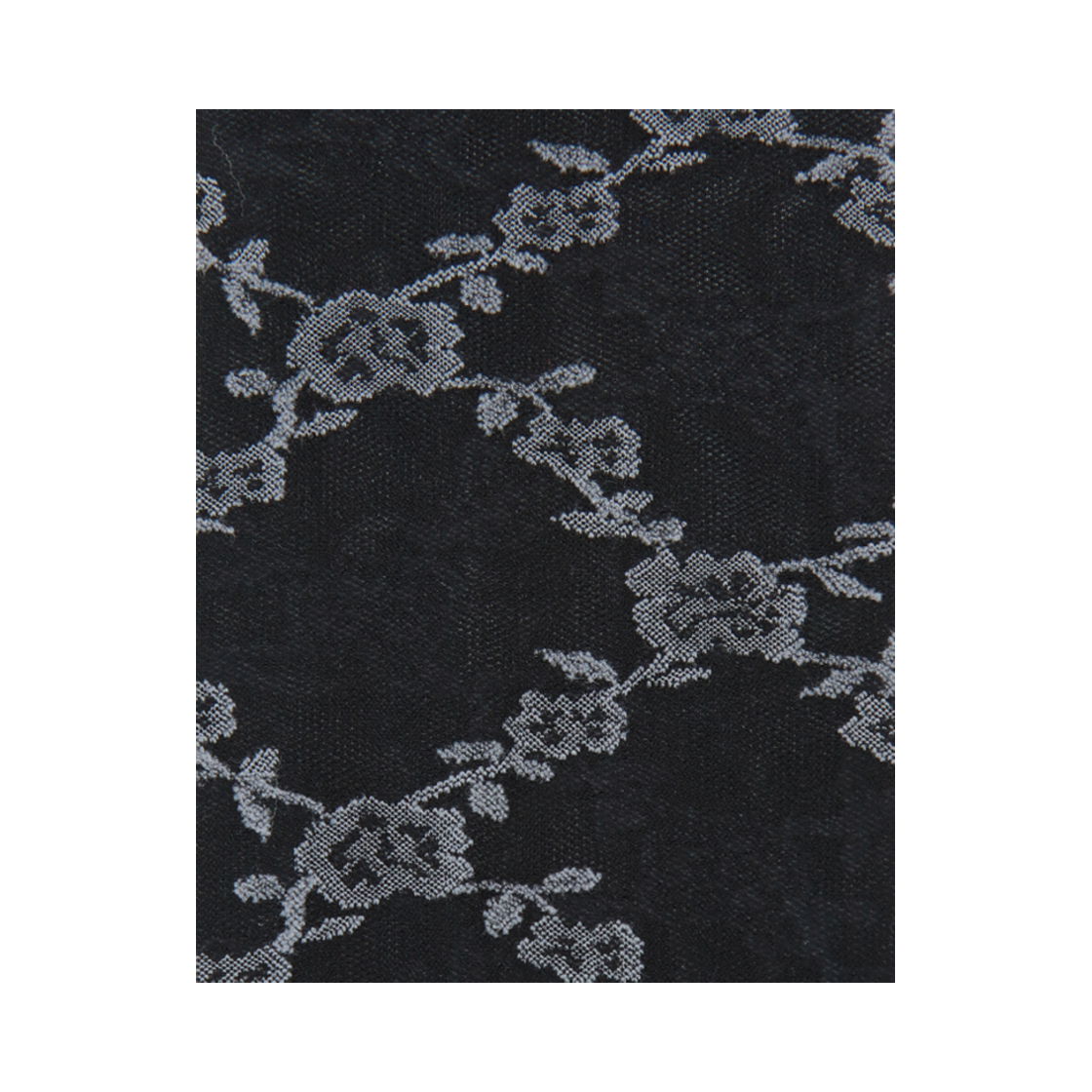 L0000083 Onnitella Gray Rose Vine Tights