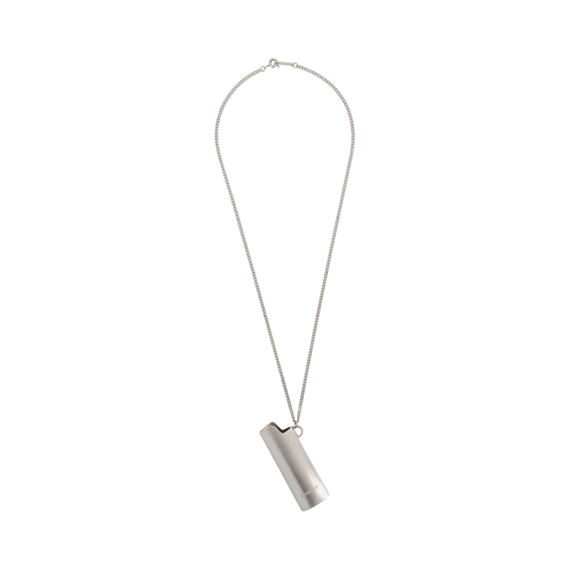BMOB028F20MET0017200 Ambush Lighter Case Necklace Silver