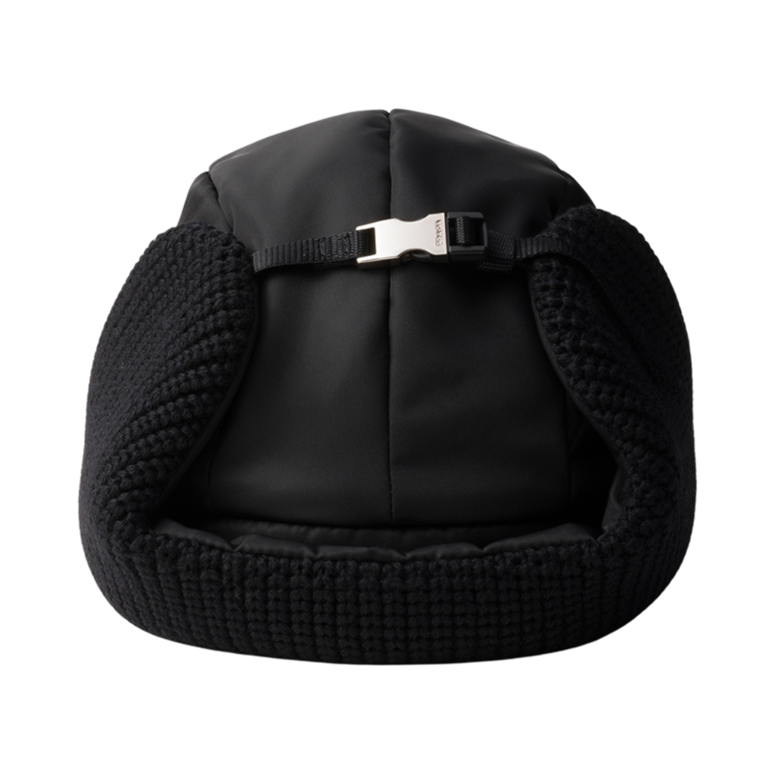 프라다 리나일론 앤 울 트래퍼 햇 블랙(Prada Re-Nylon and Wool Trapper Hat Black) - 2