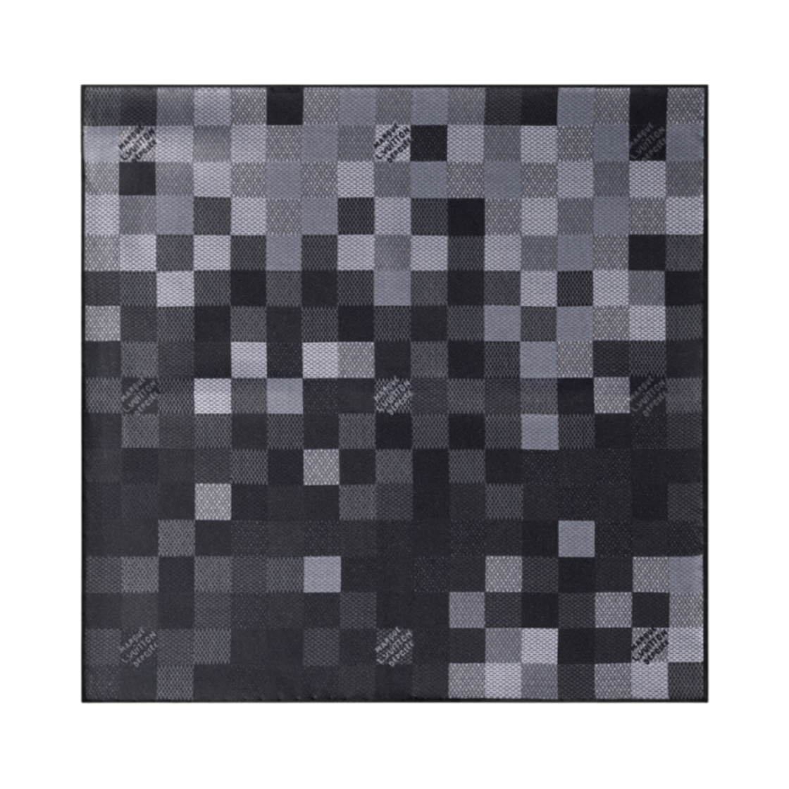 M96192 Louis Vuitton Damier Pocket Square Black
