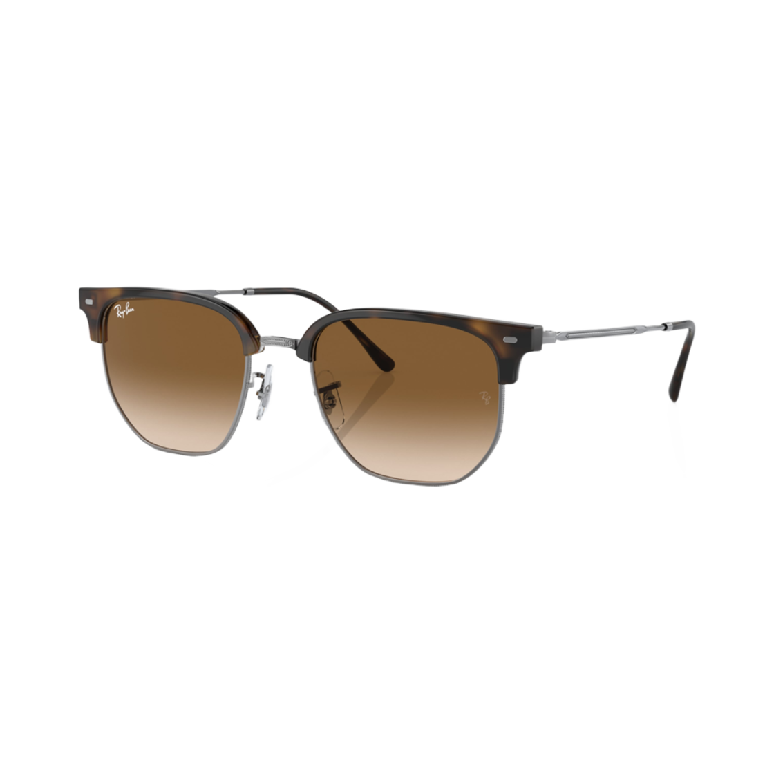 레이밴 뉴 클럽마스터 폴리쉬드 하바나 프레임 브라운 그라디언트 렌즈 하이 브릿지 핏(Ray-Ban New Clubmaster Polished Havana Frame Brown Gradient Lenses High Bridge Fit) - 1