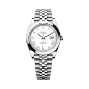 Rolex Datejust 41mm 126300 White Roman Jubilee