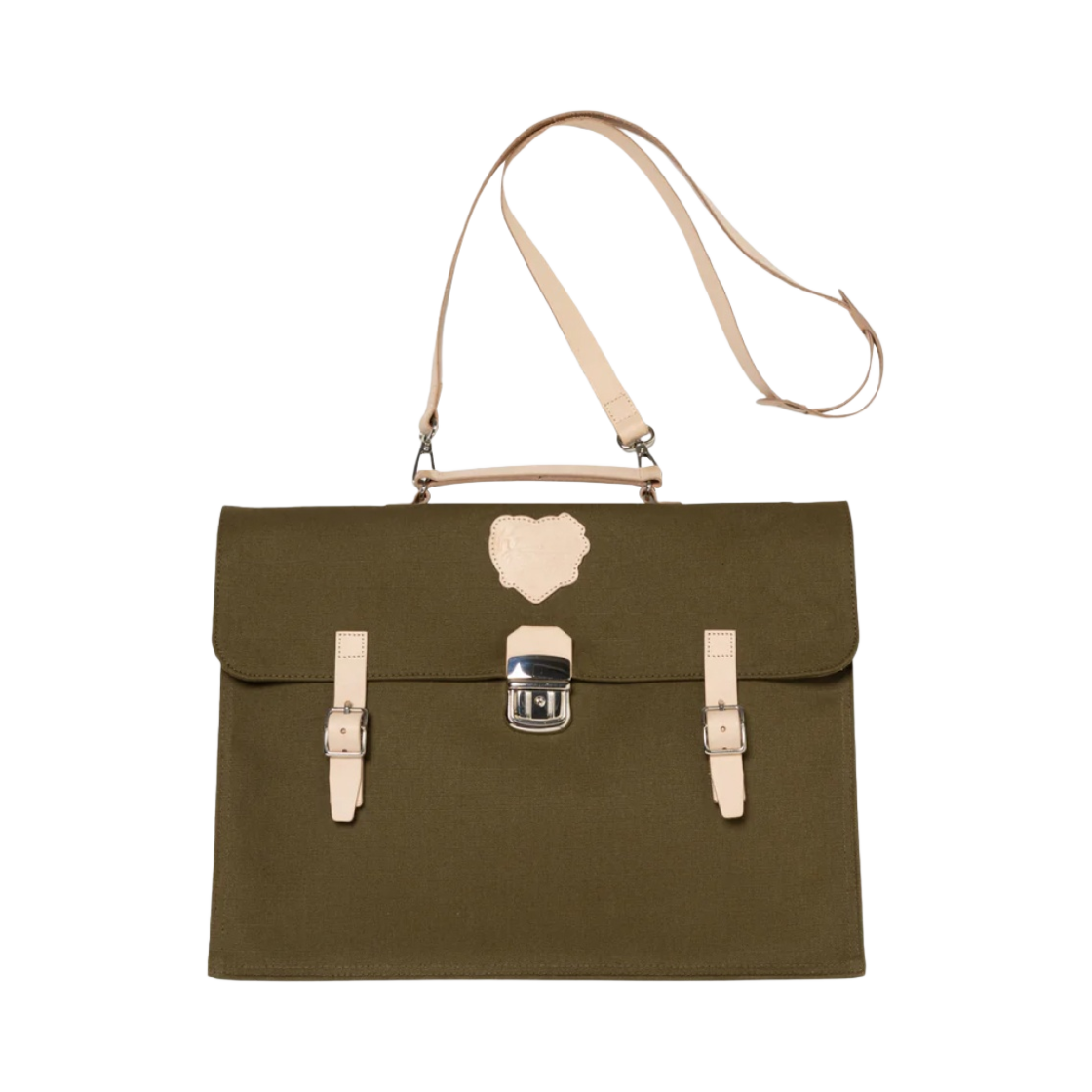 휴먼 메이드 캔버스 스쿨 백 올리브 드랩(Human Made Canvas School Bag Olive Drab) - 3