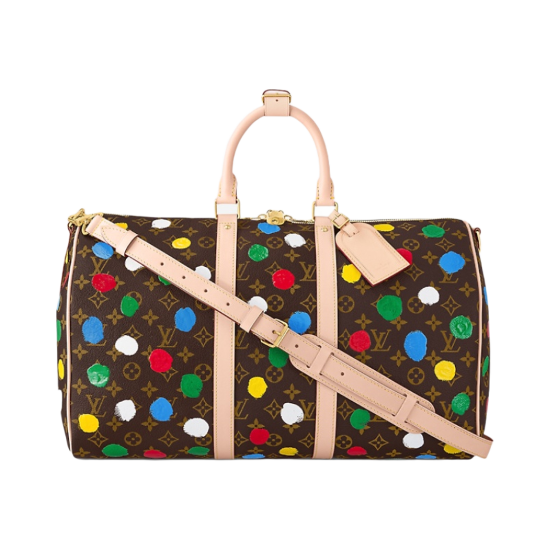 루이비통 x 야요이 쿠사마 키폴 45 닷 프린트 모노그램(Louis Vuitton x YK Keepall 45 Dots Print Monogram) - 1