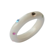 Nff Color Parts Ring Glitter White