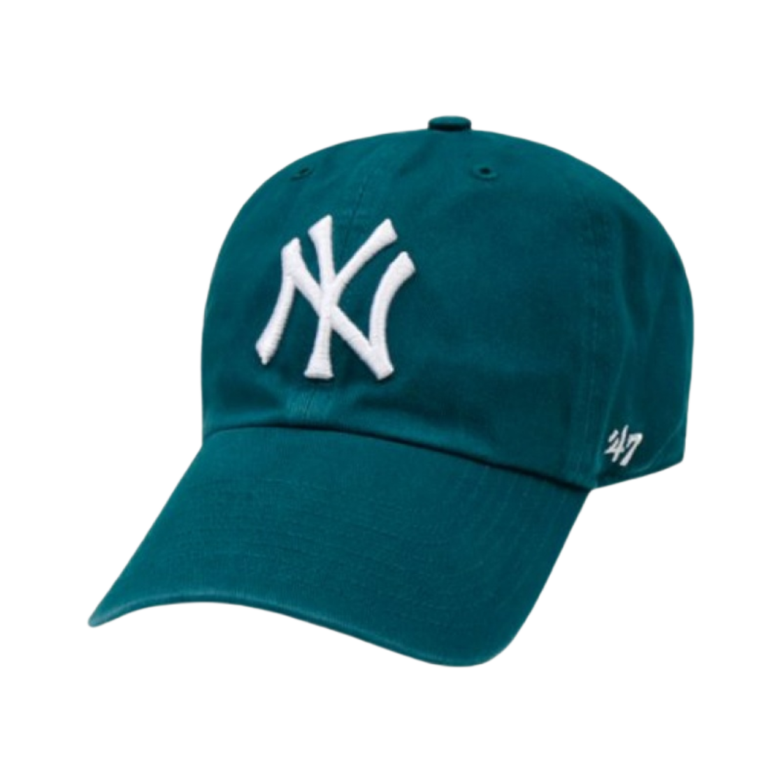47 브랜드 뉴욕 양키스 BW 클린업 퍼시픽 그린(47 Brand New York Yankees BW Clean Up Pacific Green)