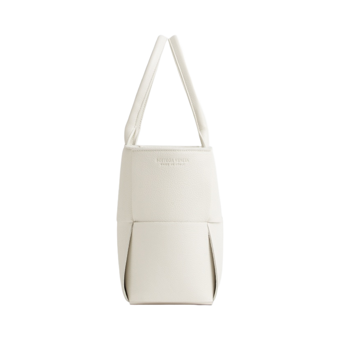 보테가 베네타 스몰 아르코 그레인드 레더 토트백 화이트(Bottega Veneta Small Arco Grained Leather Tote Bag White) - 2