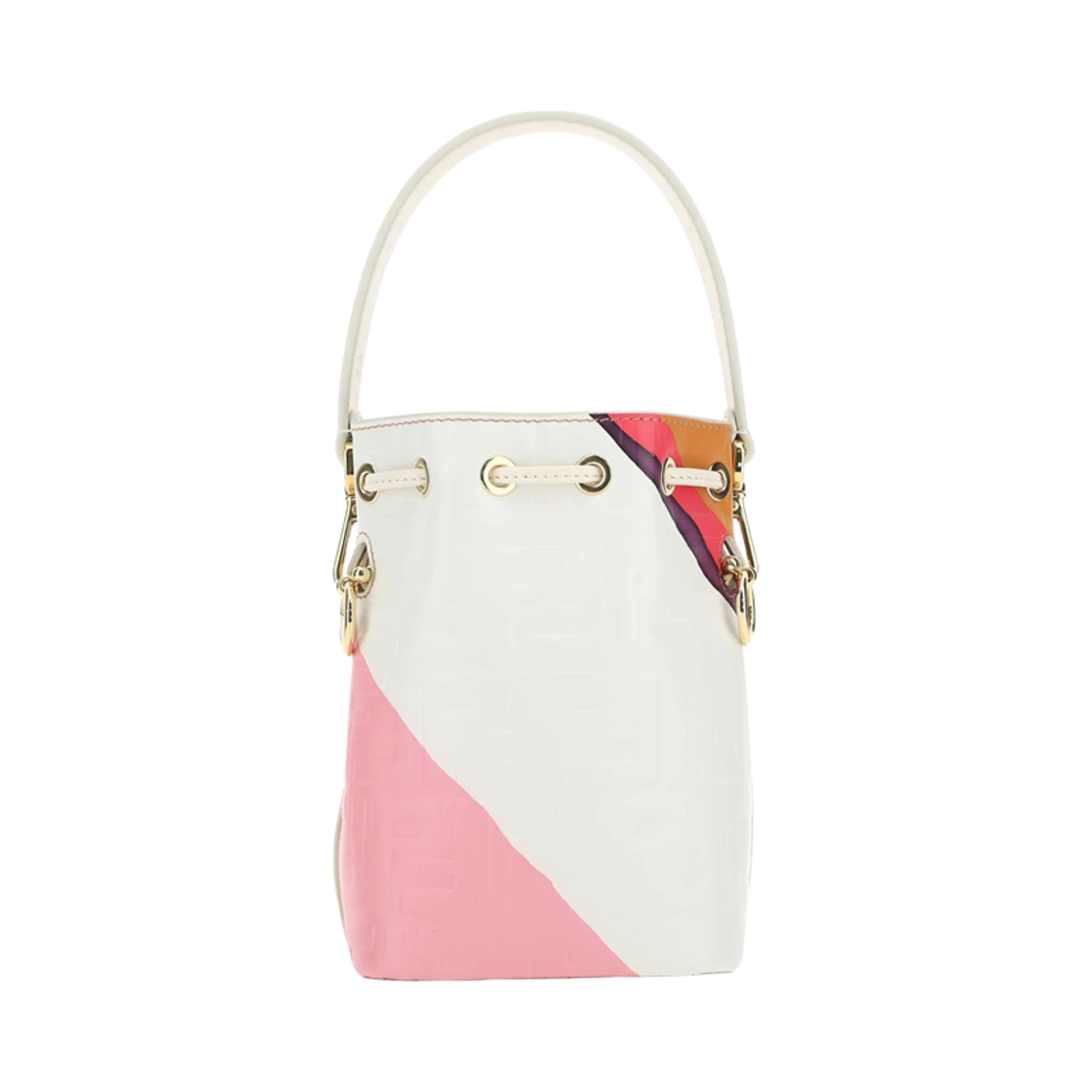 펜디 몬트레조 로고 버킷백 아이보리 멀티컬러(Fendi Mon Tresor Logo Bucket Bag Ivory Multicolor) - 2