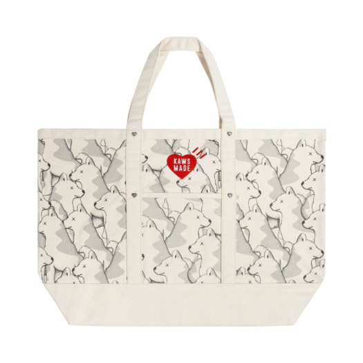 XX28GD010 Human Made x Kaws Tote Bag White - Seoul Store Exclusive