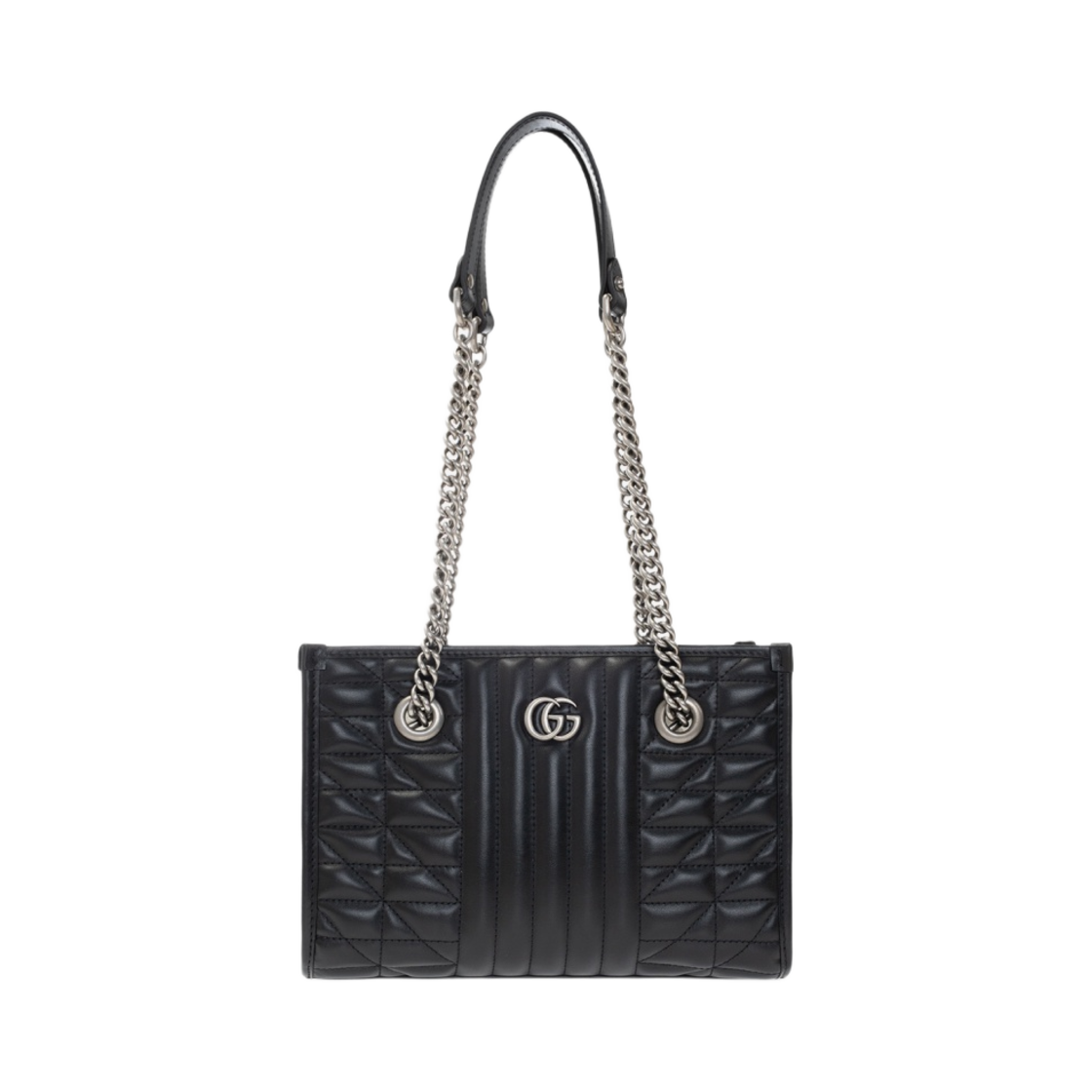 구찌 GG 마몽 스몰 토트백 블랙(Gucci GG Marmont Small Tote Bag Black) - 1