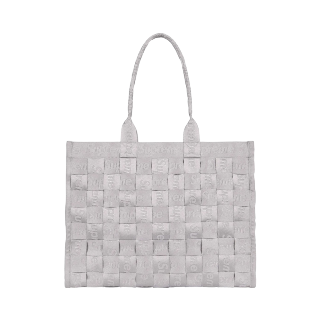 슈프림 우븐 토트백 그레이 - 24SS