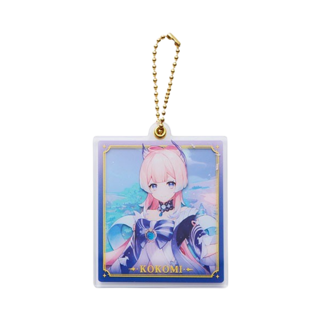 원신 사각 더블 아크릴 키링 산고노미야 코코미(Genshin Acrylic Pendant Double sheets Sangonomiya Kokomi) - 1