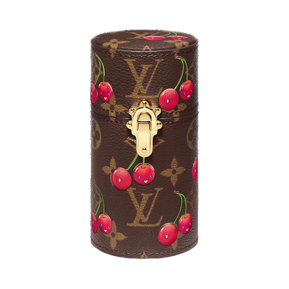 루이비통 x 무라카미 타카시 프래그런스 트래블 케이스 모노그램 체리 코팅 캔버스(Louis Vuitton x Murakami Takashi Fragrance Travel Case Monogram Cherry Coated Canvas)