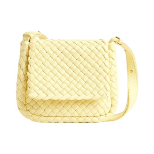 Bottega Veneta Mini Cobble Shoulder Bag Camomile