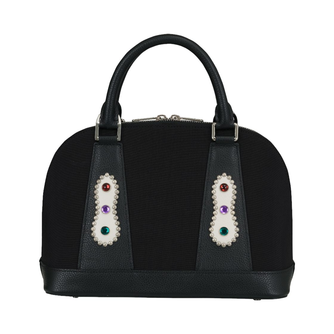 FW24ABG092BK Hongwoosung Jewellery Shoulder Cross Mini Hand Bag Black