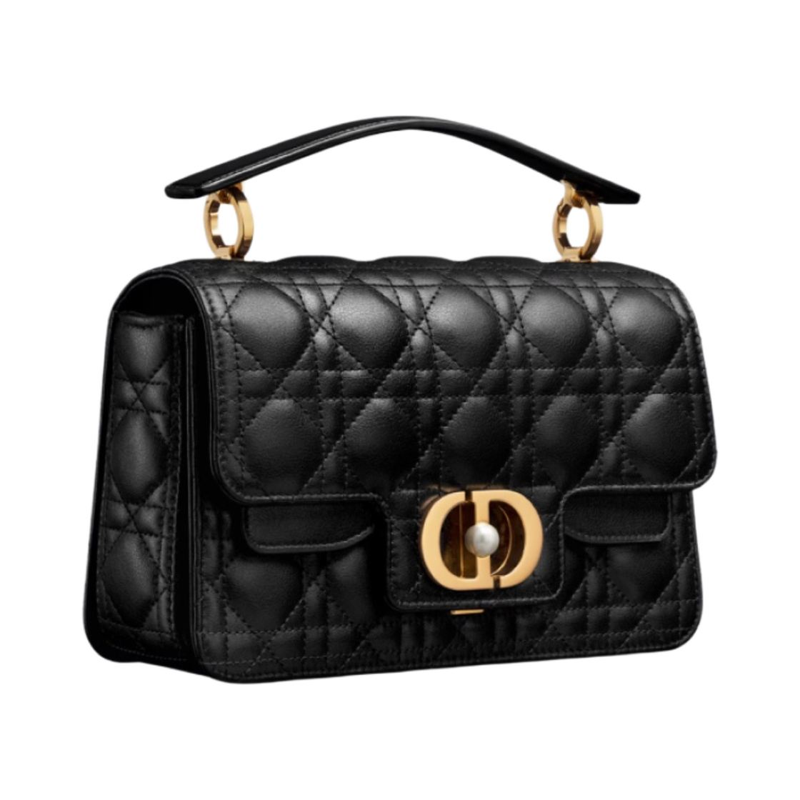 디올 스몰 졸리 탑 핸들백 까나쥬 카프스킨 블랙(Dior Small Jolie Top Handle Bag Cannage Calfskin Black) - 2