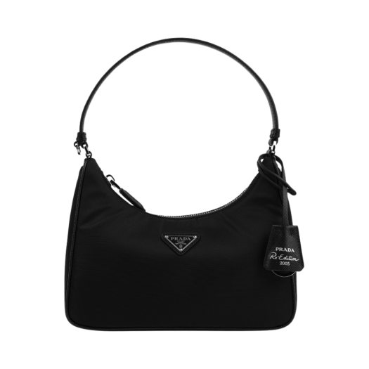 1N204M-R064-F0002 Prada Re-Edition 2005 Re-Nylon and Saffiano Mini Bag Black