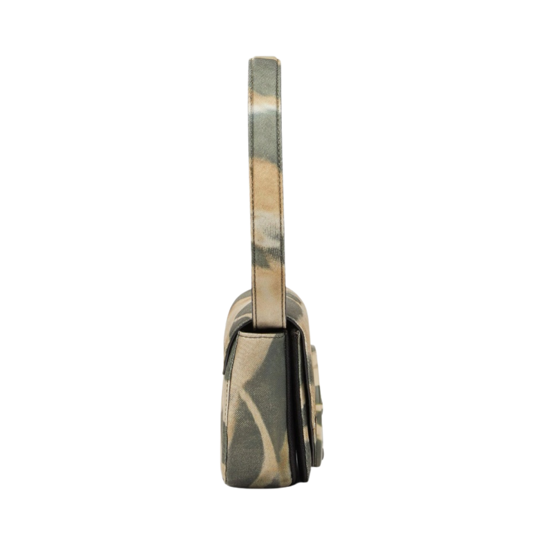 디젤 1DR 카모 숄더백 로고 플라크 브라운(Diesel 1DR Camo Shoulder Bag with Logo Plaque Brown) - 2