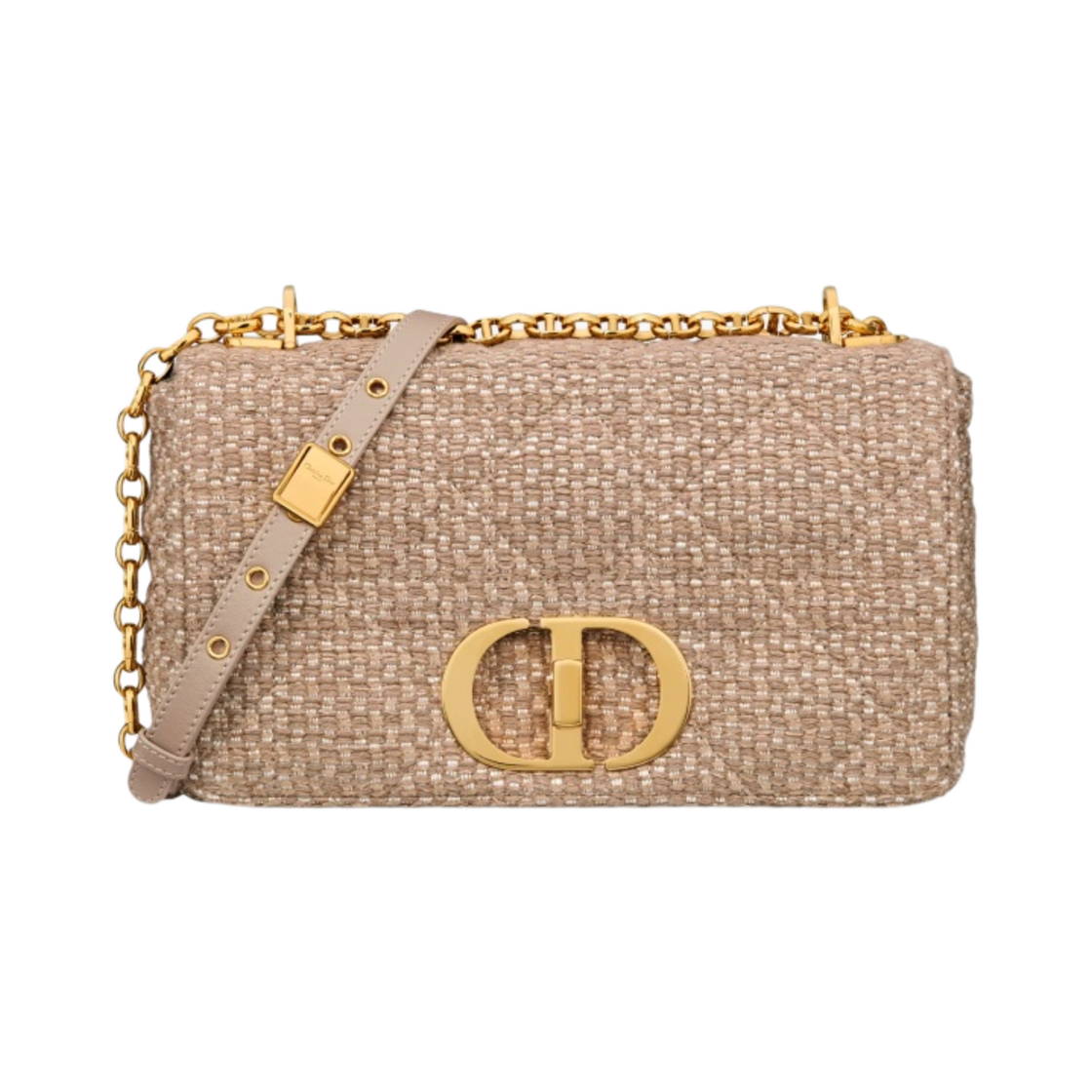 디올 미디움 카로백 매크로 까나쥬 트위드 자수 브라운