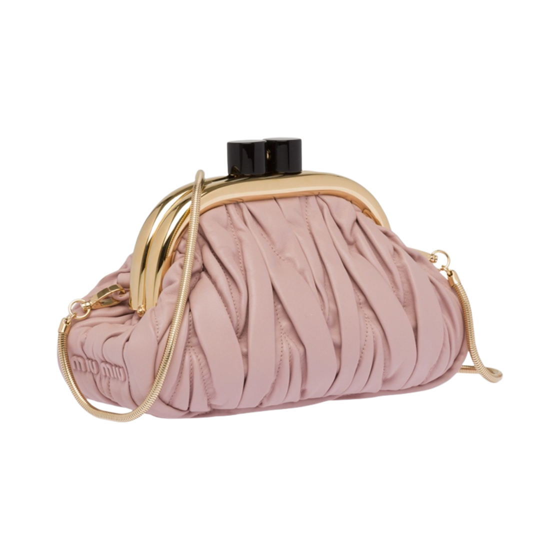 미우 미우 마테라쎄 나파 가죽 미우 벨백 오팔(Miu Miu Matelasse Nappa Leather Miu Belle Bag Opal) - 2