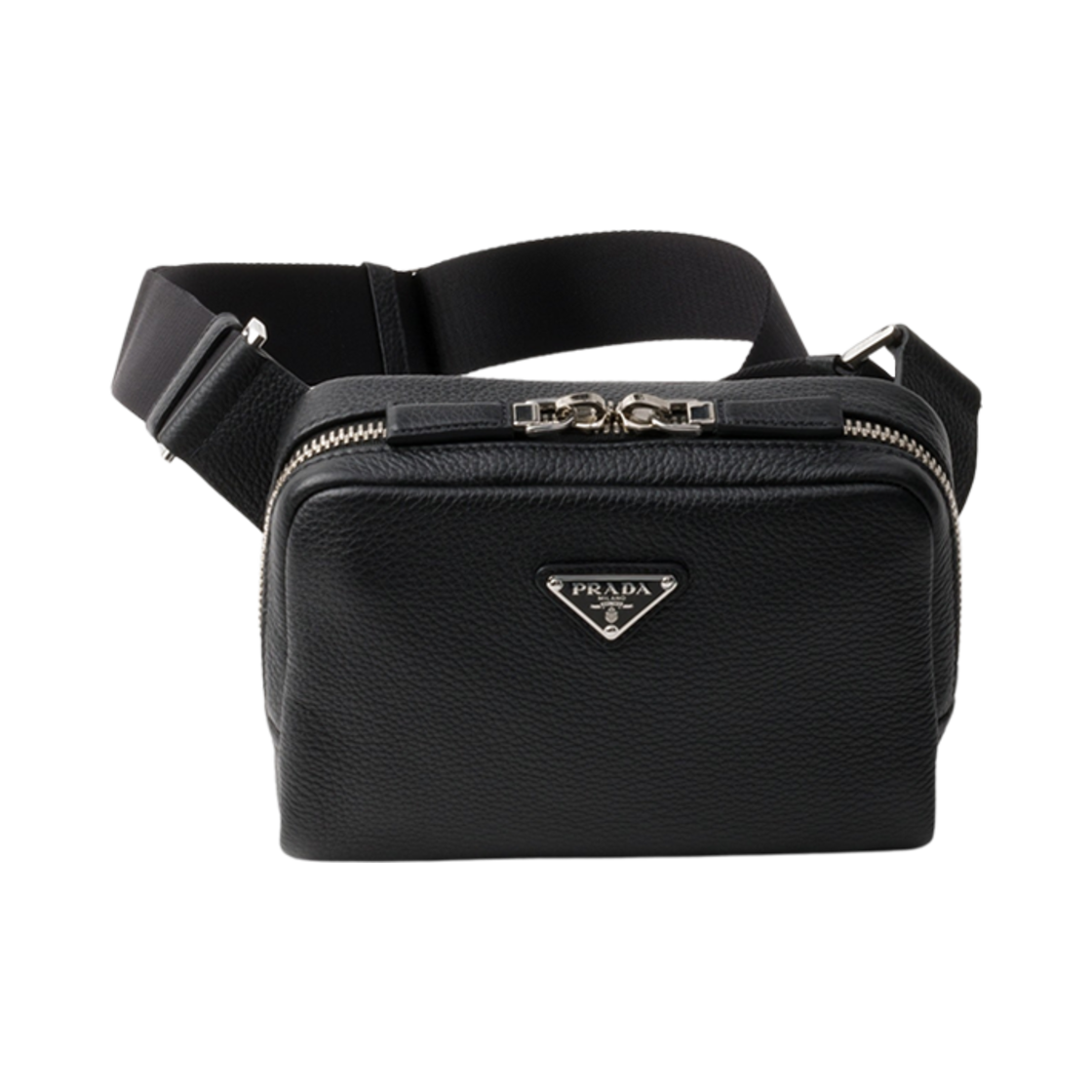 2VH184-2BBE-F0002 Prada Leather Shoulder Bag Black