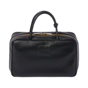 Miu Miu Leather Top-Handle Bag Black