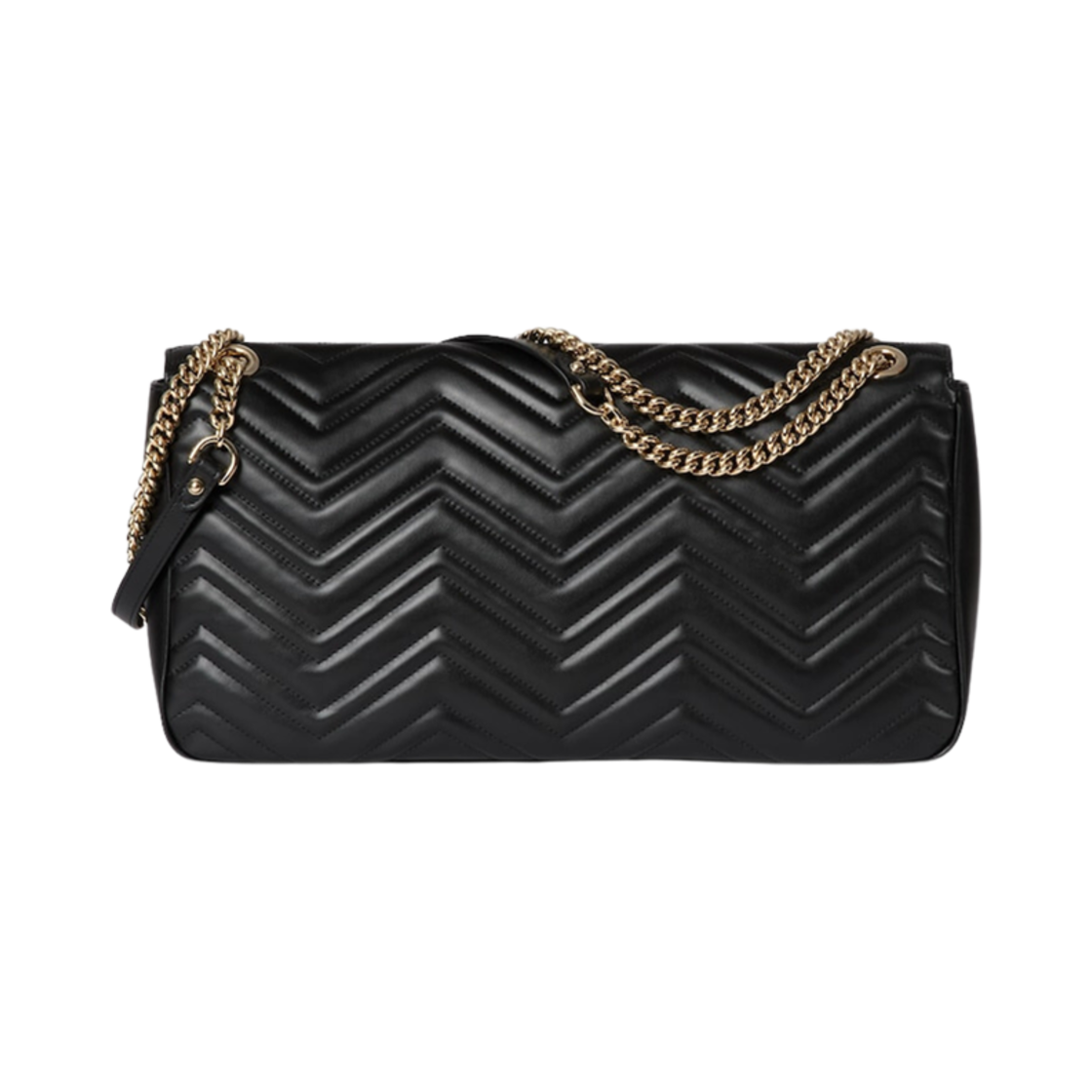 구찌 GG 마몽 라지 숄더백 블랙(Gucci GG Marmont Large Shoulder Bag Black) - 2